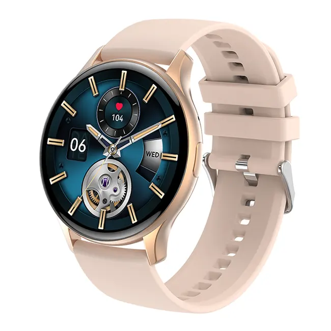 İnanılmaz fiyat 1.43 inç AMOLED yuvarlak akıllı saat HK89 Fitness spor monitör erkekler Lady kol saati Reloj