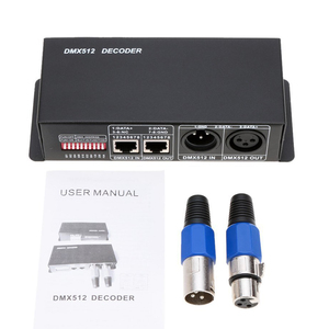 Tablero de Control de iluminación de barra de escenario, luz LED de señal RGB, 3 canales, 3CH, controlador decodificador Dmx512