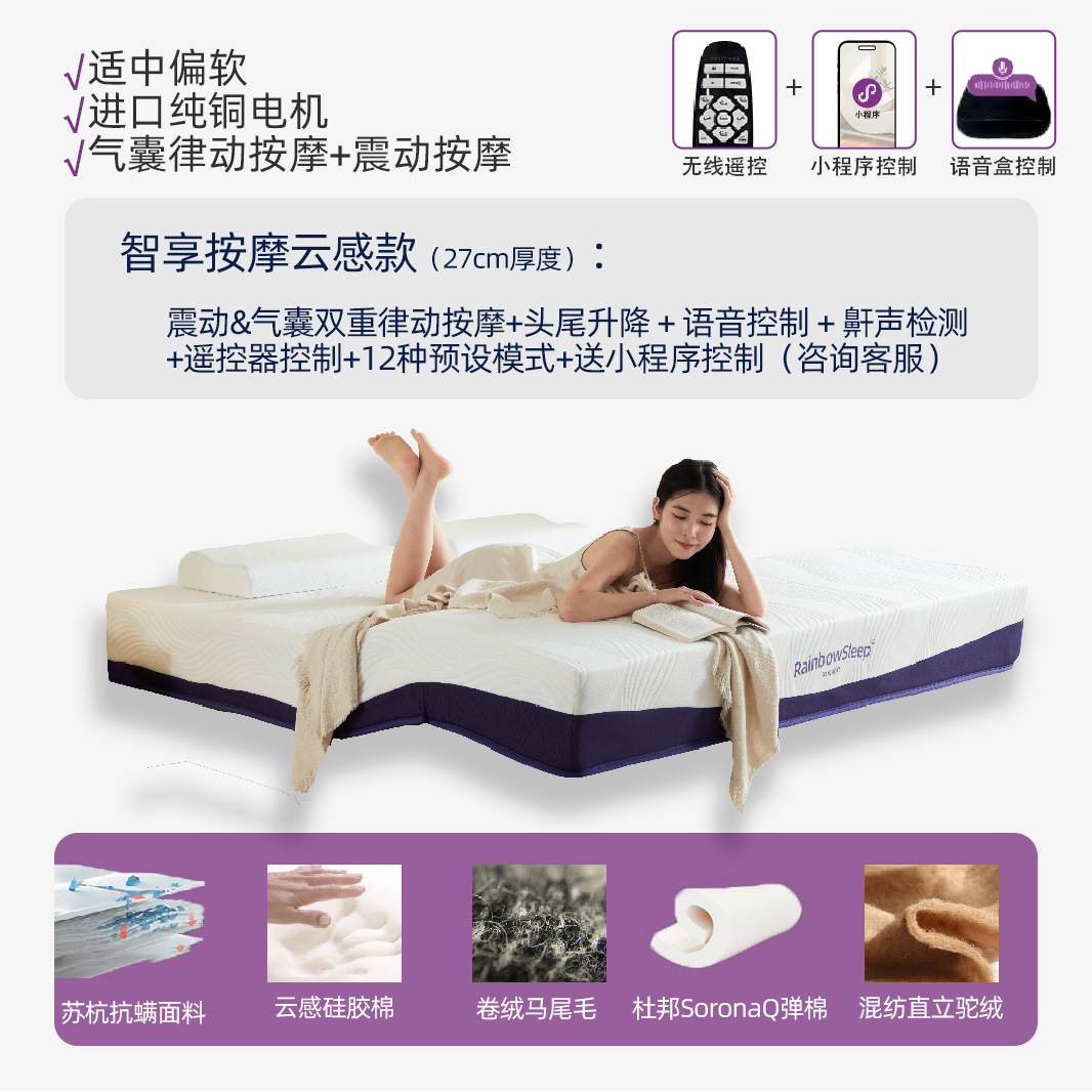 Modèle intelligent de massage rythmique à détection de nuages (27 cm)