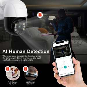 กล้องวงจรปิดเครือข่าย CCTV ระบบรักษาความปลอดภัยกล้อง CCTV ไร้สาย360 4G จากเว็บ PTZ พลังงานต่ำ4MP - Product Image 2