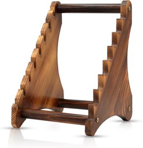 Bán buôn gỗ cố định dao Bộ sưu tập hiển thị đứng chủ Dao Chủ Rack hiển thị trường hợp tối đa 8 dao - Product Image 2