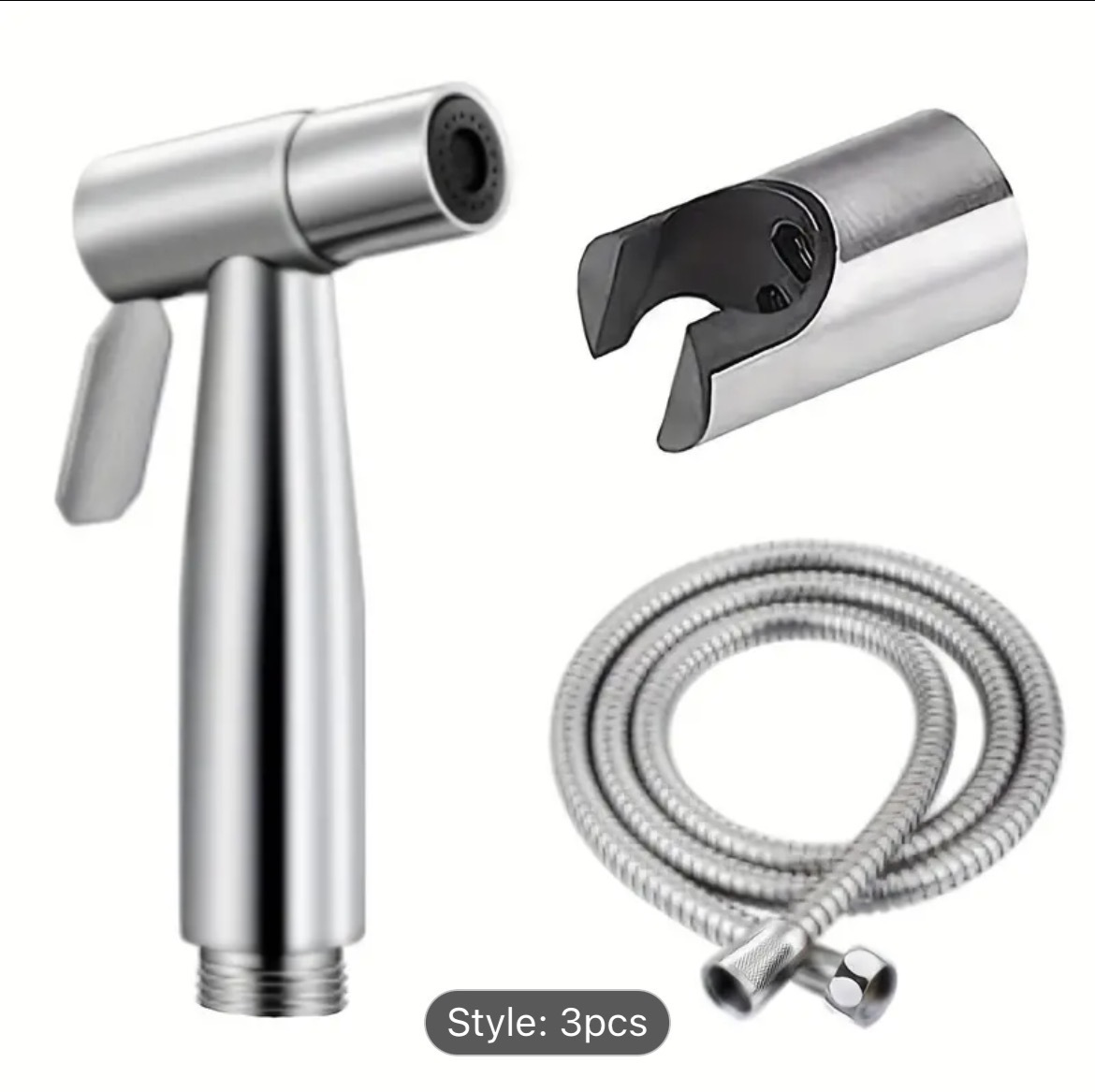 Tuyau 1,5 m + pistolet + socle fixe