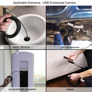 กล้องเอ็นโดสโคป IP67กันน้ำ720P พร้อมมุมมอง62มุมมอง2 /3.5/ 5M สายอ่อน USB - Product Image 2