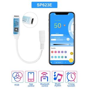 SP623E SP624E Mini RGB RGBW Controller di colore che cambia striscia LED musica Blue tooth APP Control Dimmer - Product Image 2