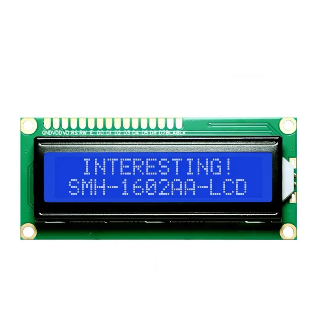 JEO modul LCD LCD1602, modul tampilan layar LCD 5v 3.3v layar biru hijau kuning antarmuka IIC/I2C