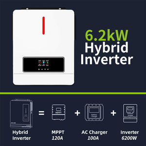 48V AC220V Potencia de salida de dos cargas 120A Max PV Cargador solar Inversor híbrido Encendido/fuera de la red con entrada de 6500W para sistemas de energía solar - Product Image 4