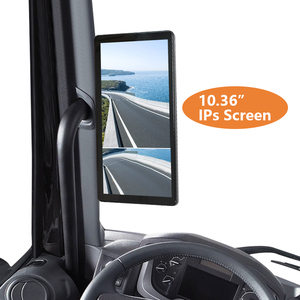 10.36inch AI BSD Blind Spot Pedestrian Electronic Rearview Mirror <strong>System</strong> 2 Split <strong>LCD</strong> Screen with 2 Cameras for Bus Truck - Product Image 4