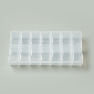 New Colors Weekly Pill Box <strong>2</strong> <strong>Times</strong> <strong>1</strong> Day Medicine Organizer Storage for Pills - Product Image 6