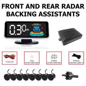 Vista trasera inversa automática para automóvil Asistencia de respaldo Sensor de estacionamiento de automóvil Pantalla LCD con 8 sensores para automóvil Universal - Product Image 5