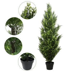 Customized Artificial Pine <strong>Tree</strong> Bonsai High Simulation Artificial Cedar <strong>Trees</strong> Artificial <strong>Tree</strong> for Indoor Outdoor Decoration - Product Image 2