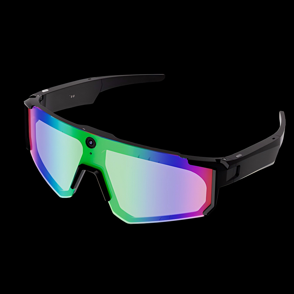 V06 cycling 800w black frame-colored lenses-black silicone case