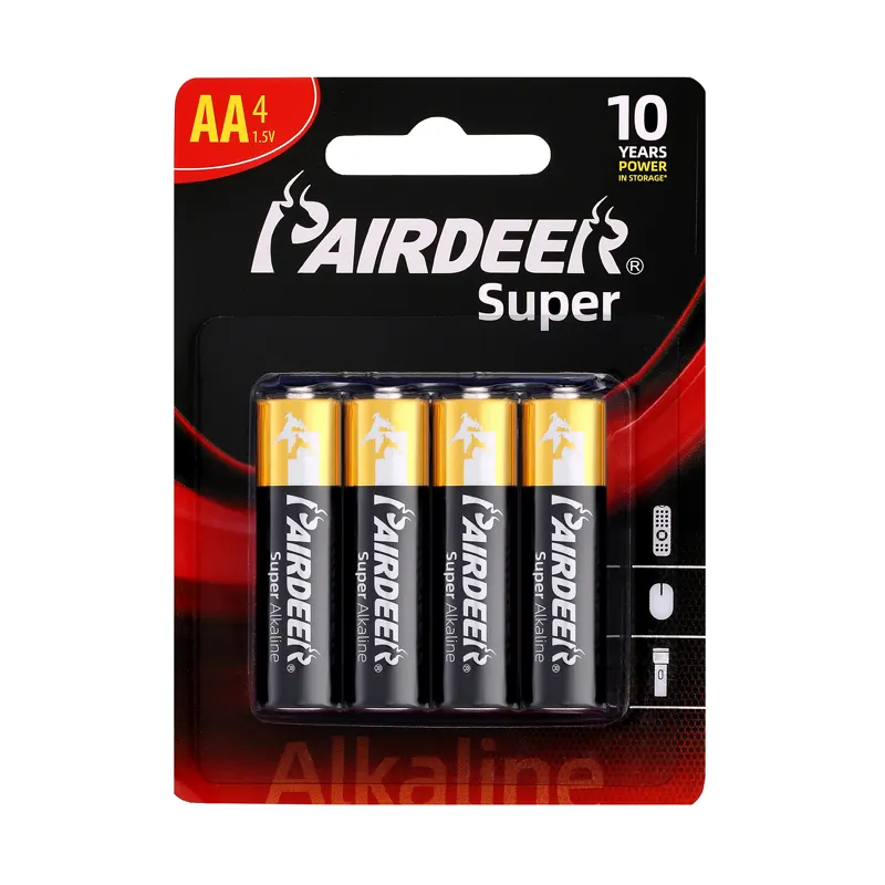 PAIRDEERส่วนตัวแบตเตอรี่อัลคาไลน์AAA 1.5V LR6