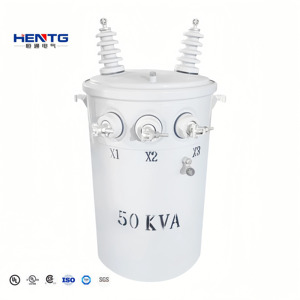 Risparmio energetico efficiente 37.5kva trasformatore a bagno d'olio monofase palo montato per 220V 380V uscita 10kV 132kV ingresso 50Hz - Product Image 2