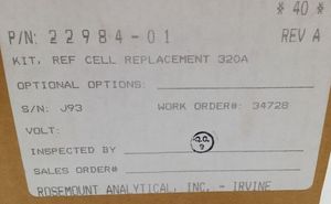 NEU Analytical 22984-01 320A Reference Cell Kit Ein Jahr Garantie - Product Image 2