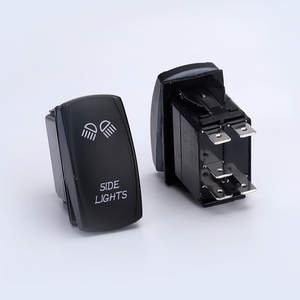 DC 12V <strong>20</strong> <strong>Amp</strong> Waterproof LED On/Off Boat Marine SPST 5 Pin Rocker <strong>Switch</strong> with Light (Blue) - Product Image 3