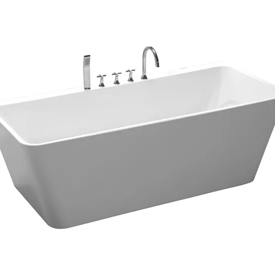 J-SPATO minimalista nórdico de acrílico, baño pequeño con bordes finos y JS-761KA de bañera antideslizantes profundos, 2023