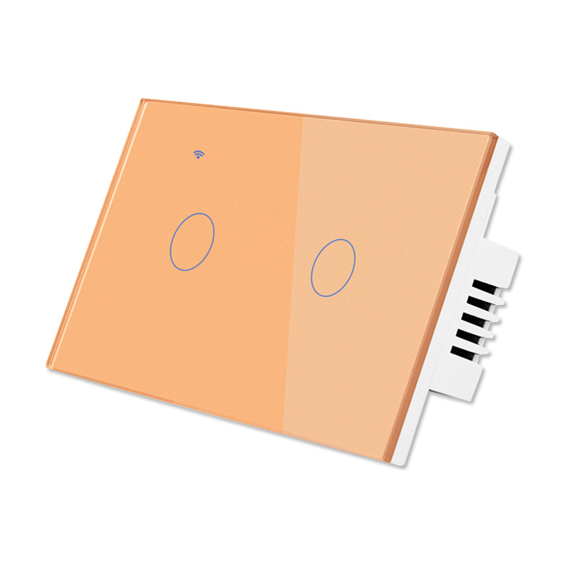 Fil neutre requis, 2 postes, doré