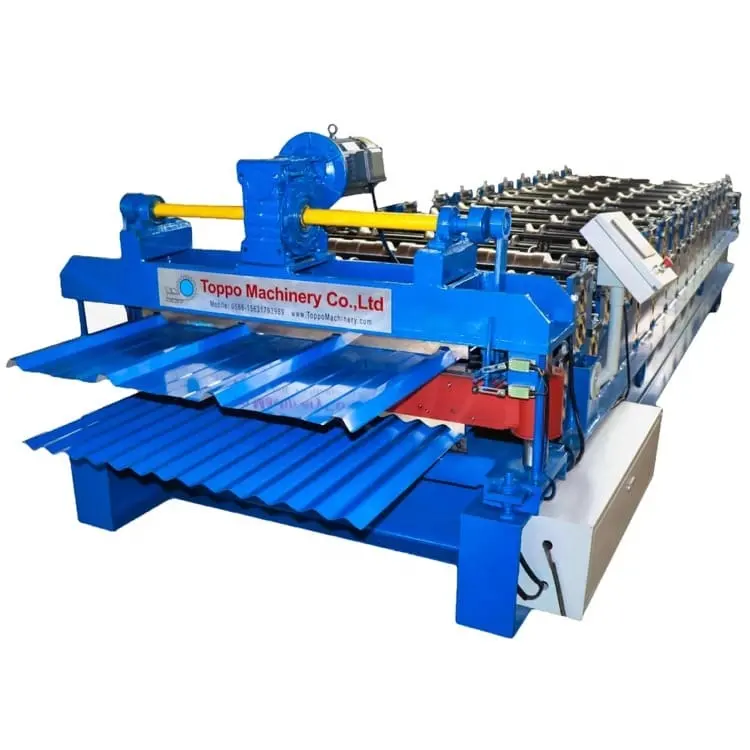 Double Layer Roll Forming Machine for Sale Low Price Metal Double Deck Roof Sheet Cold Roll Forming Machine Colored Steel Tile