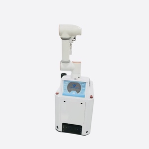 Plataforma móvil con AGV/AMR Delivery Cobot CNC máquina de carga y descarga brazo robótico programable