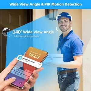 Mini sistema de intercomunicación con cámara de timbre de seguridad para el hogar con audio y video para vigilancia y seguridad - Product Image 4