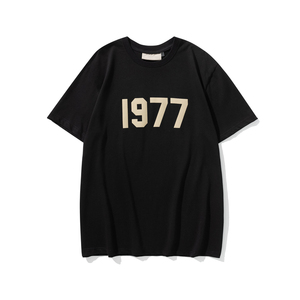 เสื้อยืดแขนสั้นสำหรับผู้ชายผ้าฝ้าย100% พิมพ์ลาย1977 - Product Image 5