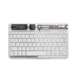 Teclado universal acrílico RGB retroiluminado Bluetooth teclado inalámbrico para Windows ISO Android - Product Image 2