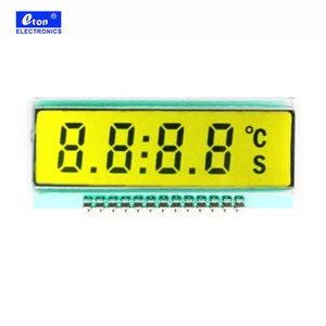 Pantalla LCD de 7 segmentos de temperatura ultrabaja GDC04212 para pantallas de segmento