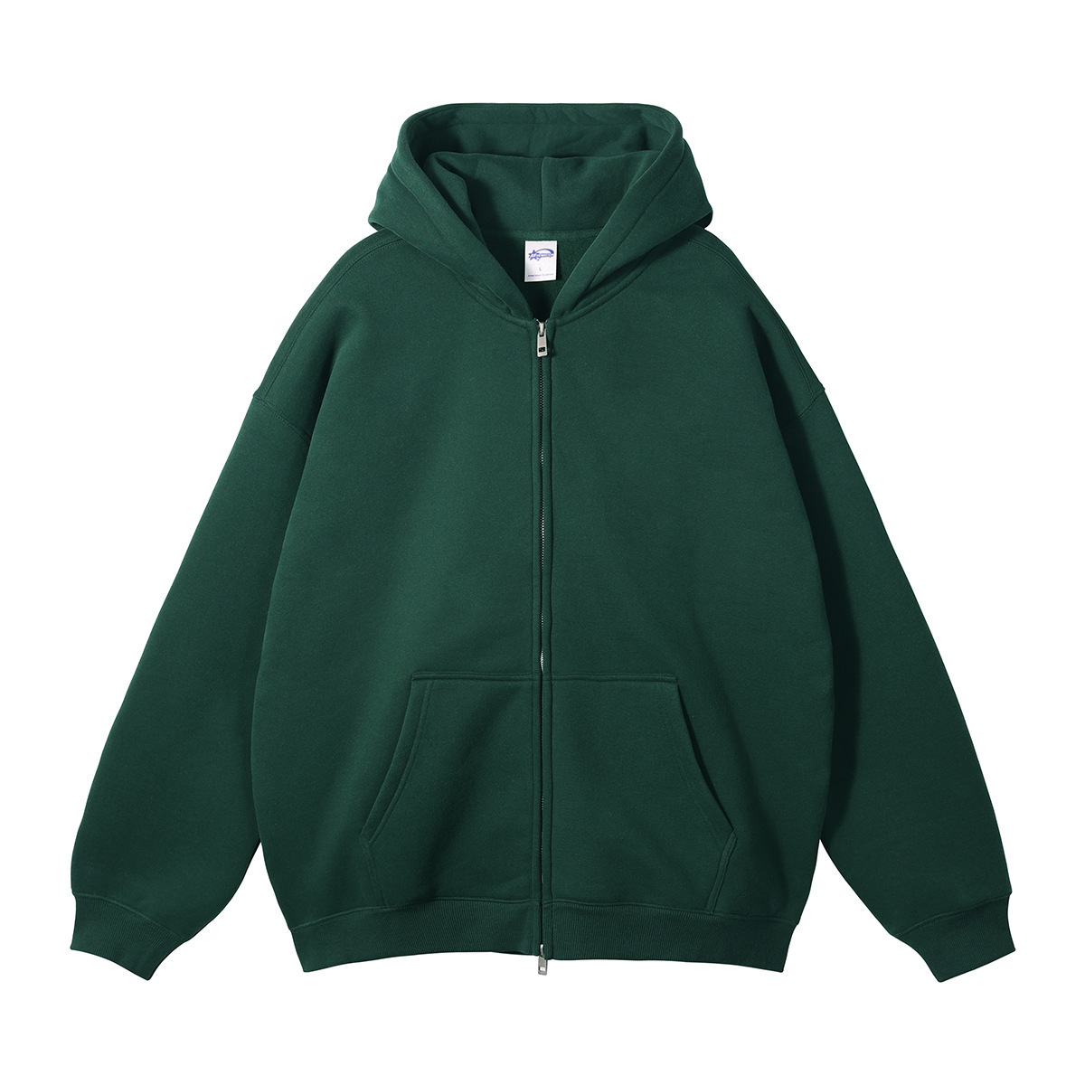 felpa con cappuccio verde scuro