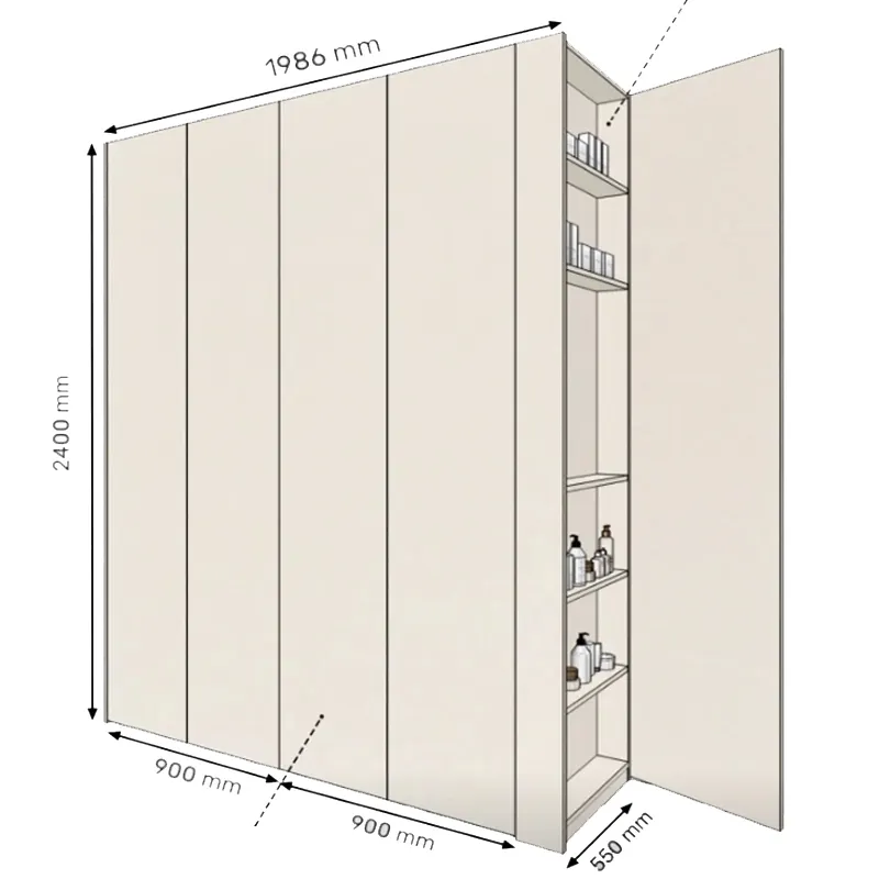 Hew design in legno massiccio cabinet mdf hotel full lusso camera da letto armadio armadio con certificato