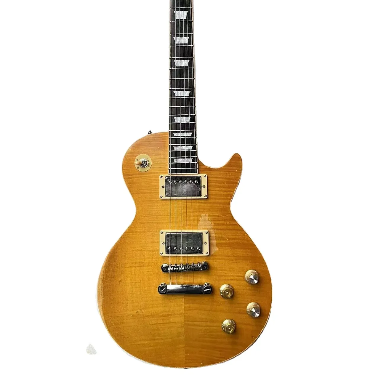 Özel OEM 1959 Vintage yaşlı Gary Moore Greeny Kirk ağır Relic LPP şekli 1 parça boyun vücut elektrik gitar