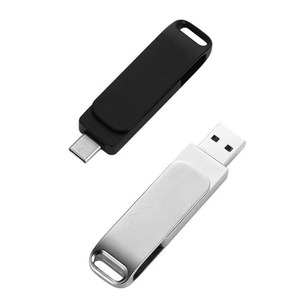 2 in 1 Metal Promotion Gift Logo Stick High <strong>Speed</strong> 512gb 2tb 1tb 4gb U Disk <strong>Memory</strong> Custom Usb Type c Pendrive <strong>Flash</strong> Drive - Product Image 2