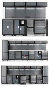 工具手推车金属储物柜钢车间车库工作台组织系统工具壁柜工具箱 - Product Image 2