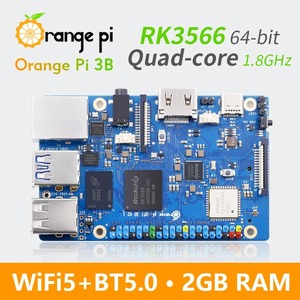 Orange Pi 3B 2GB RAM DDR4 RK3566 WiFi BLE Mini PC Run Android11/Ubuntu/Debian/Orange Pi OS Computadora de placa única - Product Image 2