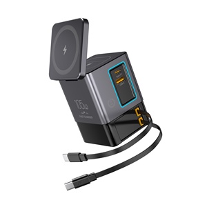 Multi Phone Charging Station WithType-C Retractable Cable Fast Magnetic Wireless Desktop <strong>Charger</strong> Portable <strong>Charger</strong> with Wall Plug - Product Image 6