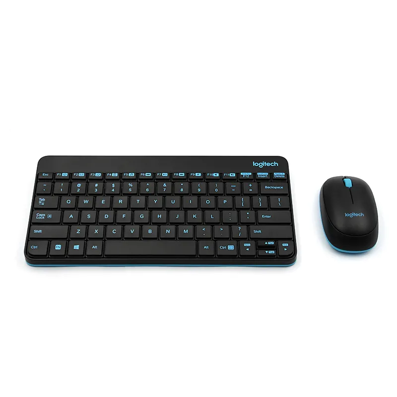 Logitech-Conjunto de teclado y ratón blanco MK245 para ordenador de oficina, combinación de teclado y ratón inalámbrico para oficina