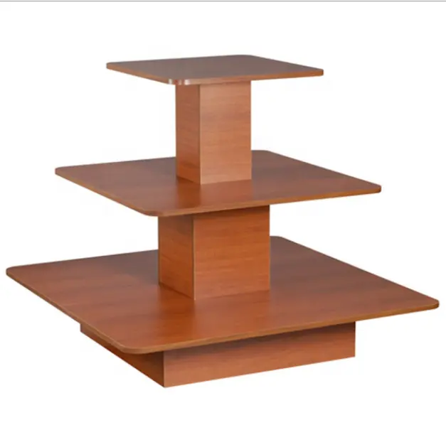Boutique-Bekleidungsgeschäft Möbel Schauregal individueller Holz 3-Stufen-Vorführtisch