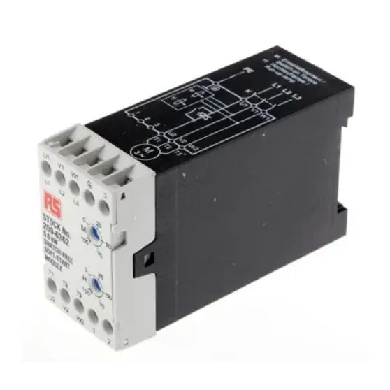 Brand New RS Pro 2096362 Soft Started 5.5kW 460VAC 12A 3 Phase Snatch Free DIN Rail Good Price