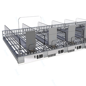 New Stock Arrival Hookei Shop <strong>Automatic</strong> Spring <strong>Loaded</strong> Bottle Can Drink Display Trays <strong>Shelf</strong> Pusher for Goods - Product Image 1