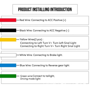 RGB ไฟสัญญาณเตือนติดท้ายรถ120ซม. 150ซม.,อุปกรณ์เสริมเบรกท้ายรถอุปกรณ์เสริมรถยนต์อุปกรณ์เตือนไฟเลี้ยวไฟ LED สำหรับรถยนต์ทั่วไป - Product Image 6