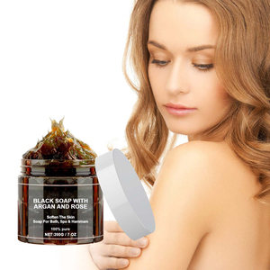 Argan ve gül Vegan cilt bakımı ile yeni afrika siyah sabun vücut fırçalayın arındırıcı temizlik peeling fas siyah sabun