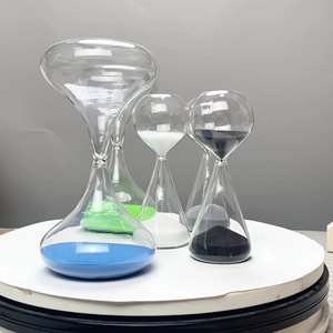 Sáng Tạo quả tạ hình dạng kính đồng hồ cát hẹn giờ 30 phút kính đồng hồ cát cá nhân phong cách hiện đại trang trí máy tính để bàn nhà - Product Image 2
