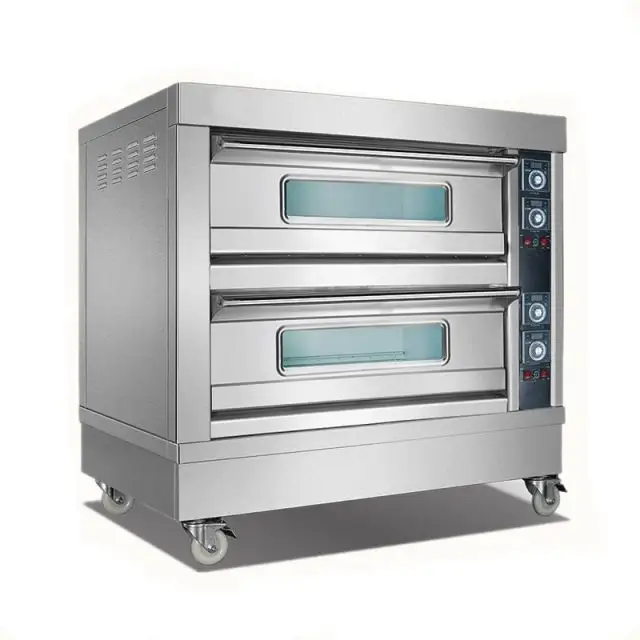 Panetteria commerciale 3 Deck Combi usato pane Pizza forno a Gas interno 64 vassoio prezzo forno da forno a Gas