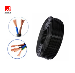 Siyah PVC yalıtımlı bakır çekirdek ile yüksek kaliteli Cu güç kablosu RVV 2x0.75mm 3x0.75mm 4x2.5mm2 4x1.5mm2 elektrik telleri - Product Image 4
