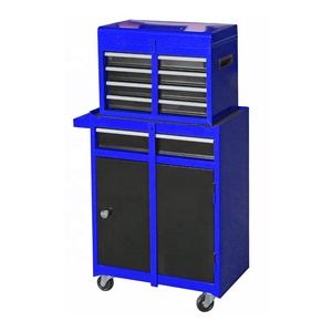 Kapı 5 çekmeceli araç kutusu alet arabası kombinasyonu ile takım dolabı - Product Image 5