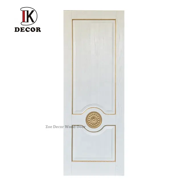 Barocco Baroco stile Classico di Lusso di Design del Frontale Porta D'ingresso Porta con Massello di Rovere e Tracce di Linea in oro