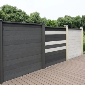 รั้ว WPC กลางแจ้งหลากสีติดตั้งง่ายดีไซน์ใหม่ - Product Image 1