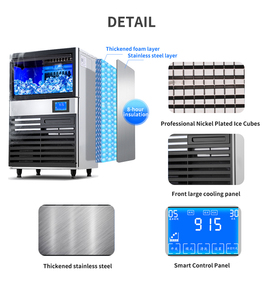 Balde de água totalmente automático Cubo de gelo de aço inoxidável de alta qualidade Máquina <span class=keywords><strong>Ice</strong></span> <span class=keywords><strong>Maker</strong></span> Usado em Milk Tea Shops, Restaurantes