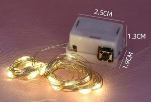 Ingrosso filo di rame con filo di rame a batteria decorazione per festa nuziale di Natale a Led mini filo stellato - Product Image 2