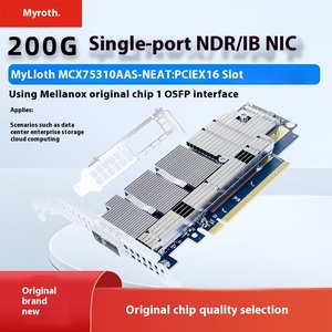Mellanox MCX515A-CCUT 100GB interfaccia PCI scheda di rete Ethernet cablata e Wireless per uso Server nuovo usato Stock - Product Image 2