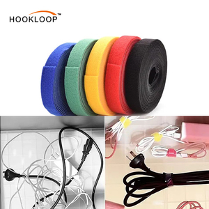 両面フックとループストラップクイックラップケーブルストラップフック & ループロール束固定収納と組織用 - Product Image 1